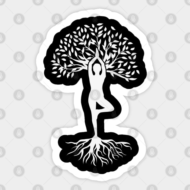 Yoga Serenity: Balance, Mindfulness, and Inner Peace Sticker by Steve